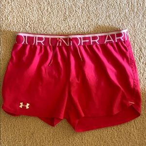 pink under armour shorts
